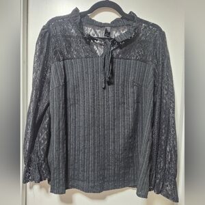 Shein Curve Lace Blouse